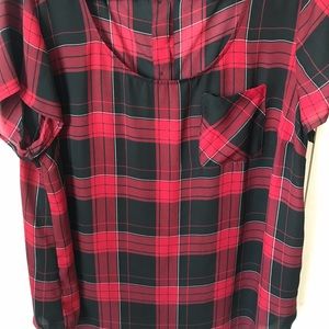 Torrid Plaid Blouse